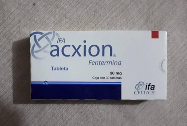Name: Acxion Fentermina Dosage: 30mg Package: 30 Tablets pack