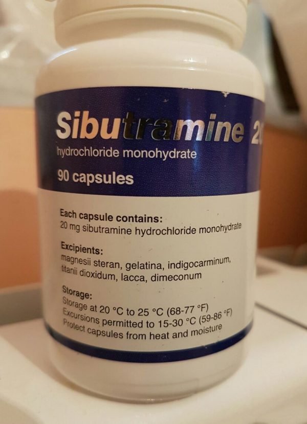 Name: Sibutramine Dosage: 20mg Package: 90 Capsules pack